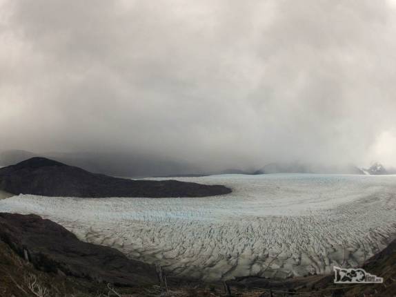 O glaciar Grey, o maior do parque nacional Torres del Paine, no sul do Chile
